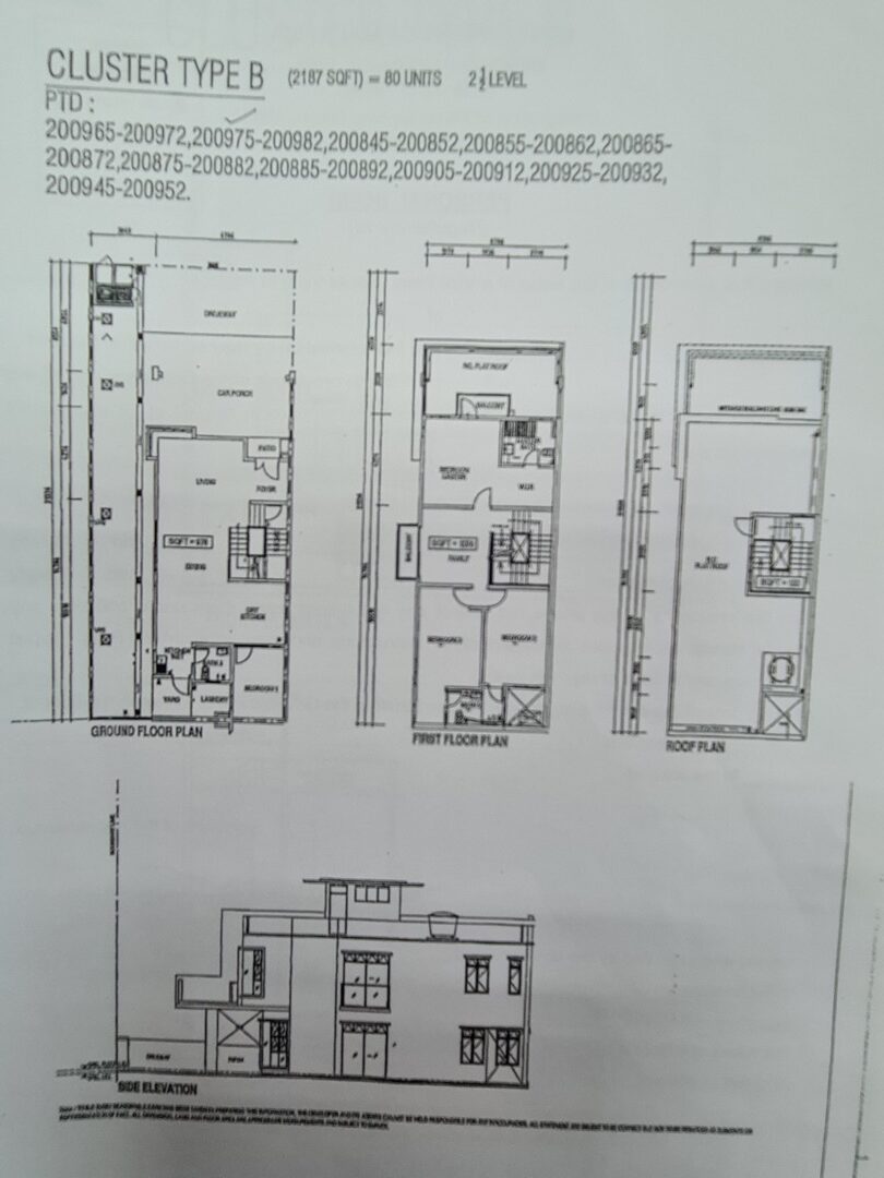 3 STOREY CLUSTER FOR SALE